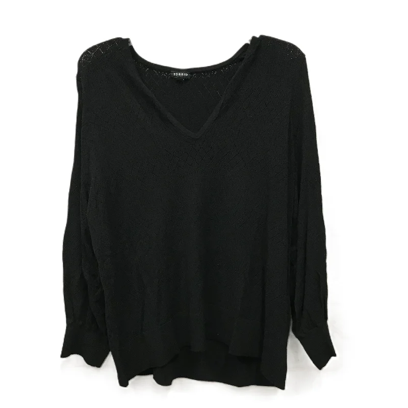 Top Long Sleeve By Torrid In Black, Size: 2x