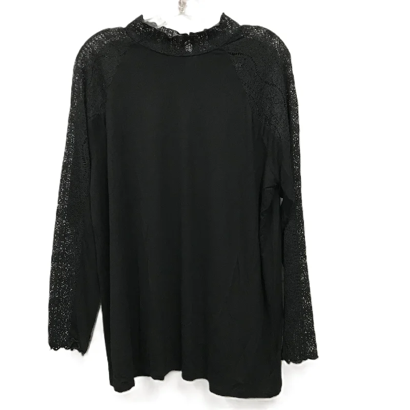 Top Long Sleeve By Torrid In Black, Size: 2x