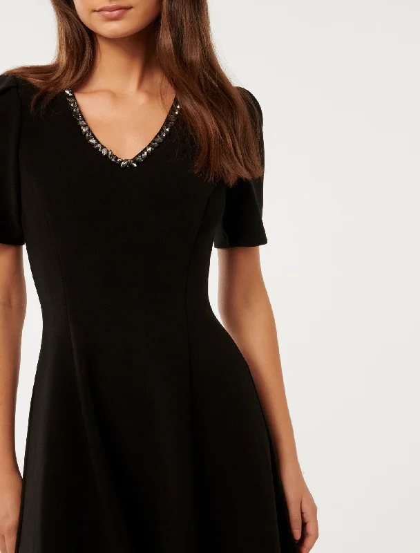 Alessia Embellished Mini Dress