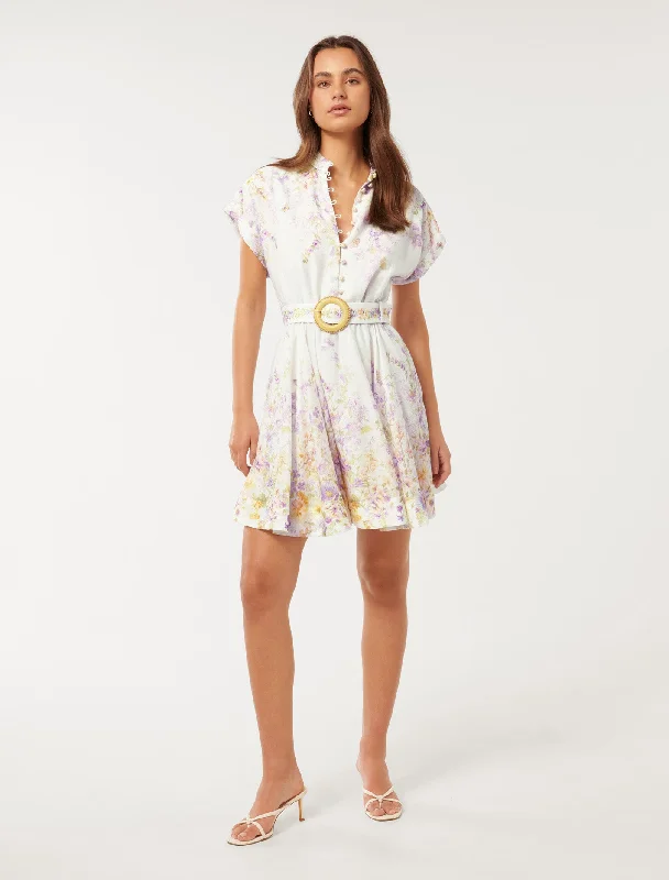 Anne-Marie Printed Skater Mini Dress