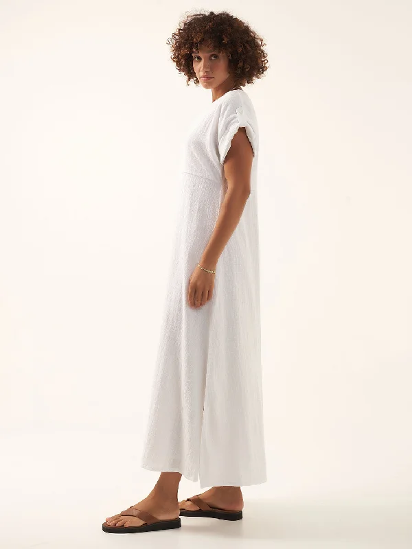 Catalina Cotton Dress White