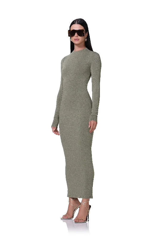 Juniper Dress - Heather Olive