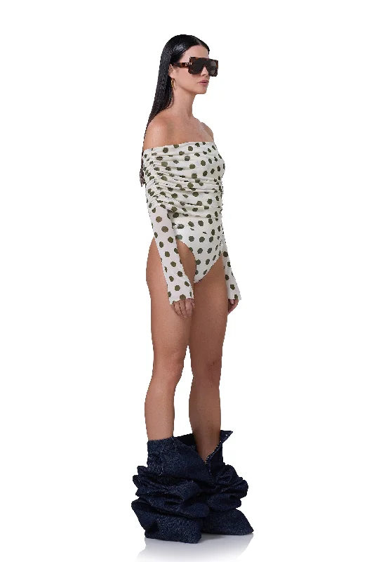 Maxine Bodysuit - Birch Dot