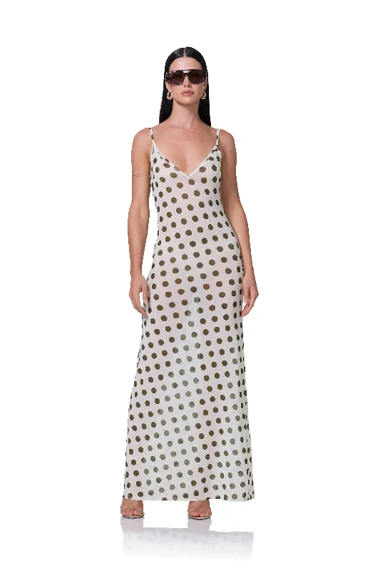 Paola Dress - Birch Dot