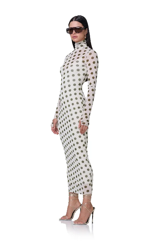 Shailene Dress - Birch Dot