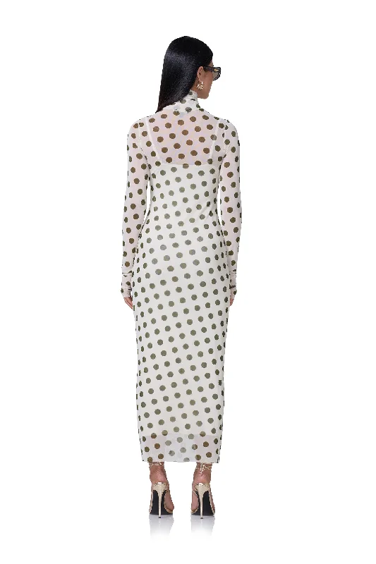 Shailene Dress - Birch Dot