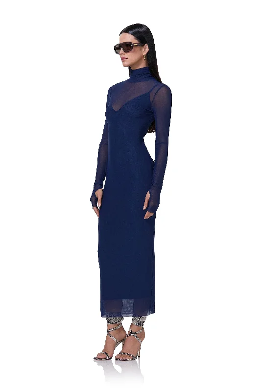 Shailene Dress - Bright Navy