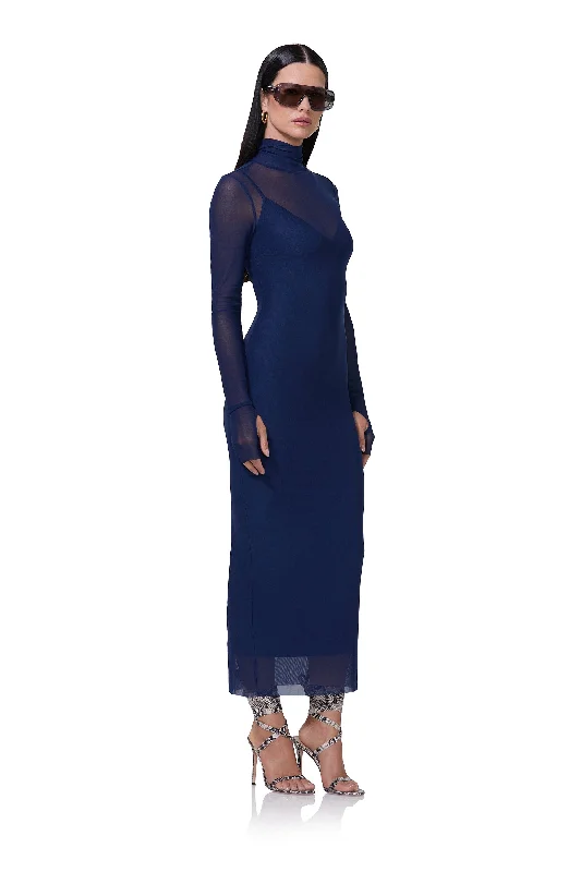 Shailene Dress - Bright Navy