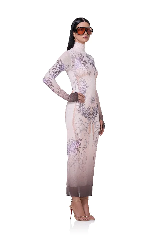 Shailene Dress - Lilac Tattoo