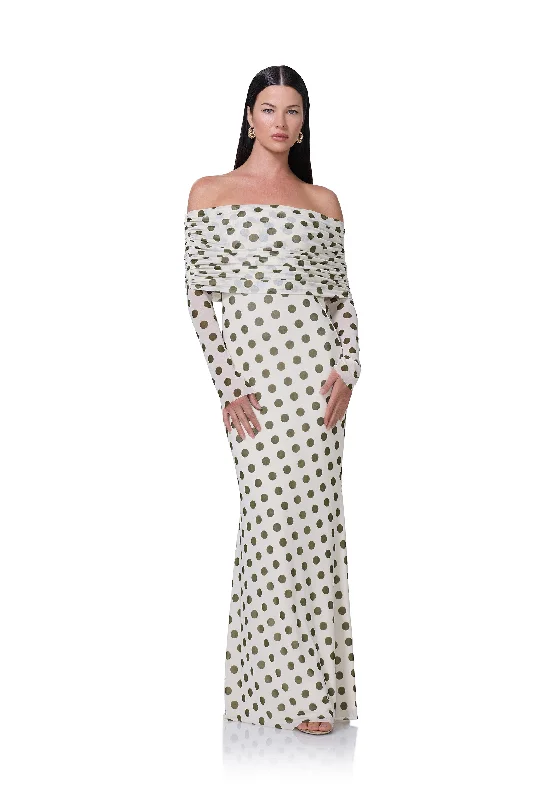 Thelma Maxi Dress - Birch Dot