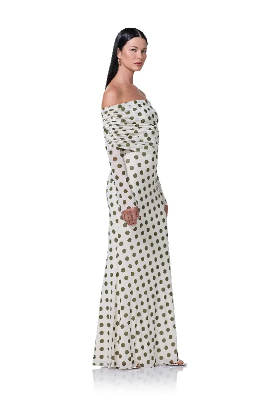 Thelma Maxi Dress - Birch Dot