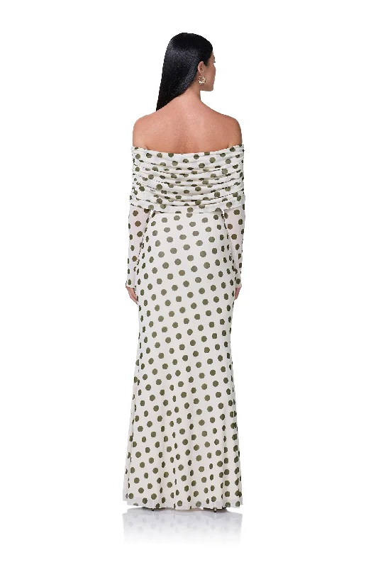 Thelma Maxi Dress - Birch Dot