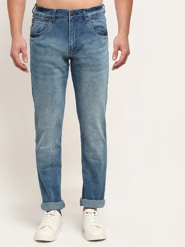 Cantabil Med Carbon Blue Men's Jeans