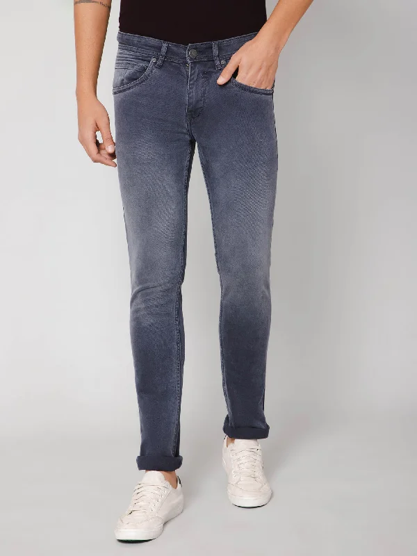 Cantabil Men Grey Jeans