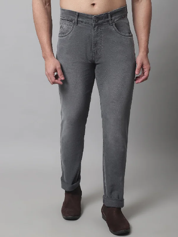 Cantabil Men's Charcoal Denim