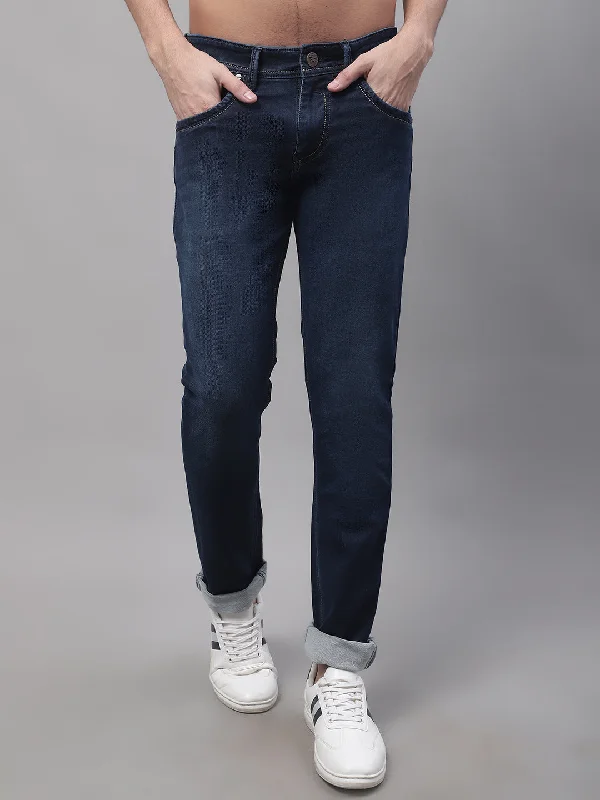 Cantabil Mens Dark Mercerised Denim