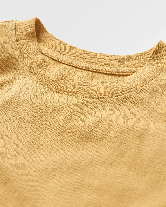 Elbio Recycled Relaxed Fit T-Shirt - Mustard Gold