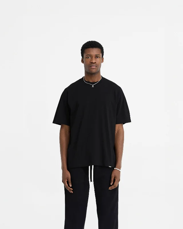 Initial Oversized T-Shirt - Black