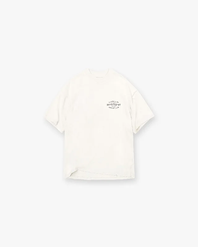 Represent Owners Club Stamp T-Shirt - Flat White