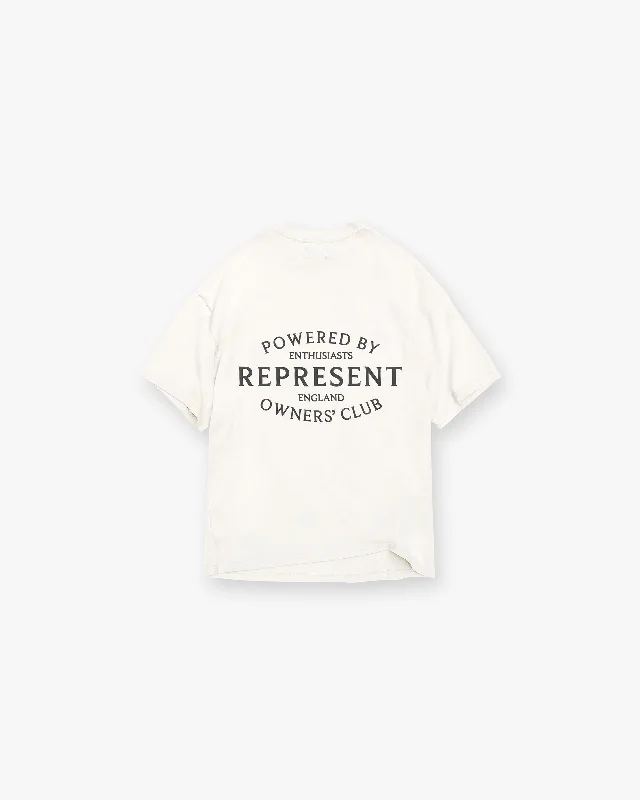 Represent Owners Club Stamp T-Shirt - Flat White