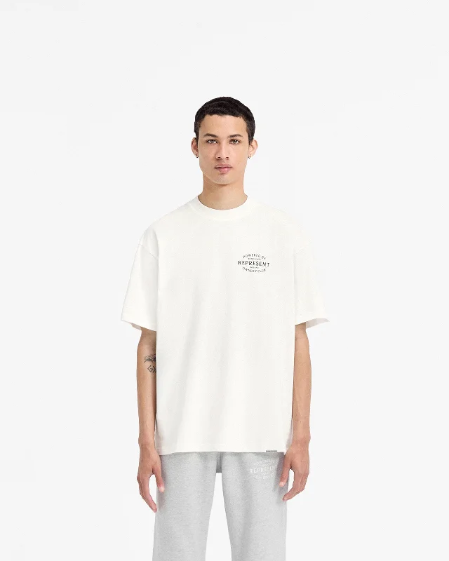 Represent Owners Club Stamp T-Shirt - Flat White