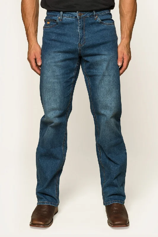 Sturt Mens Relaxed Leg Jean - Mid Blue