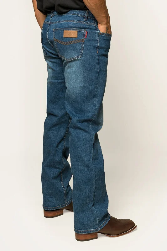 Sturt Mens Relaxed Leg Jean - Mid Blue