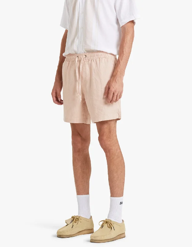 Riviera Linen Short - Peachy