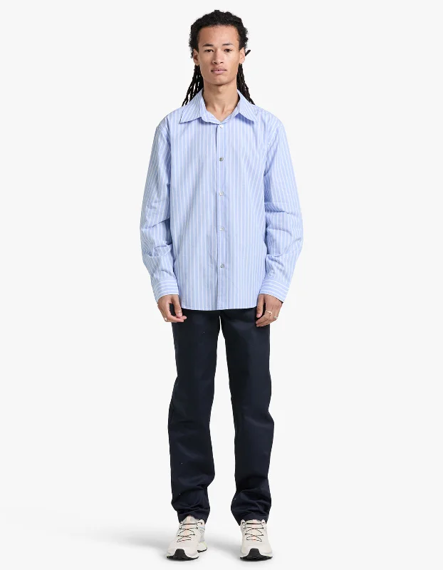 Shaw Stripe Long Sleeve Shirt - Blue Stripe