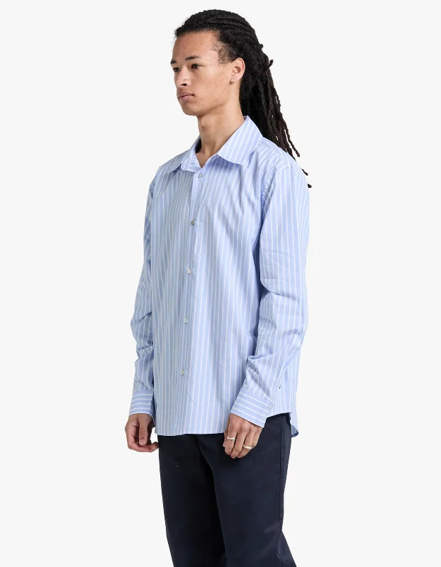 Shaw Stripe Long Sleeve Shirt - Blue Stripe