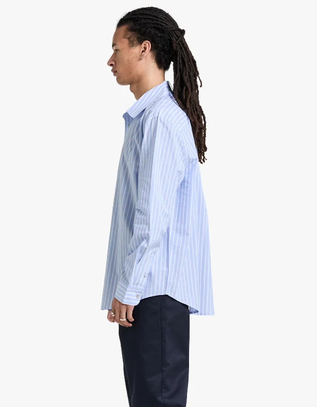 Shaw Stripe Long Sleeve Shirt - Blue Stripe