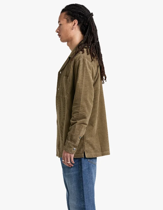 Wick Corduroy Long Sleeve Shirt - Spruce