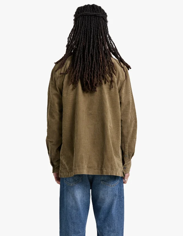 Wick Corduroy Long Sleeve Shirt - Spruce