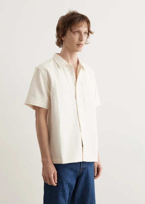 Bruce Double Layer Crinkle Short Sleeve Shirt