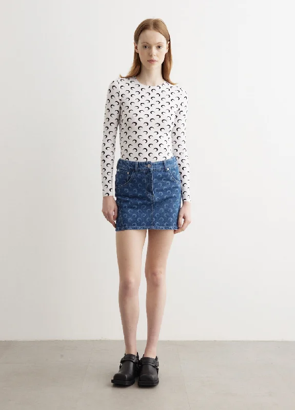 Deadstock Denim Mini Skirt