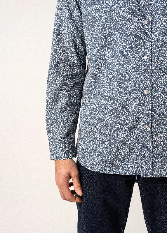 Flavien Floral Patterned Shirt - in cotton poplin (COOPER JEAN/ECUME)