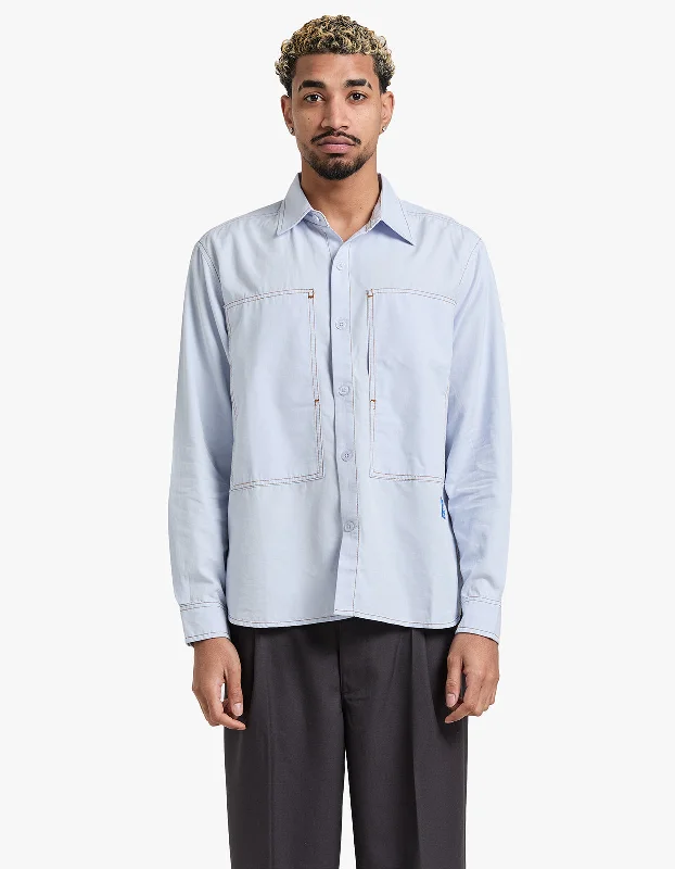 Cliff Long Sleeve Shirt - Light Blue