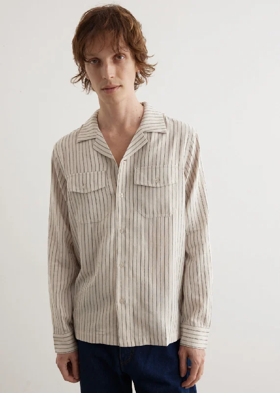 Marco Brushed Shirring Long Sleeve Shirt