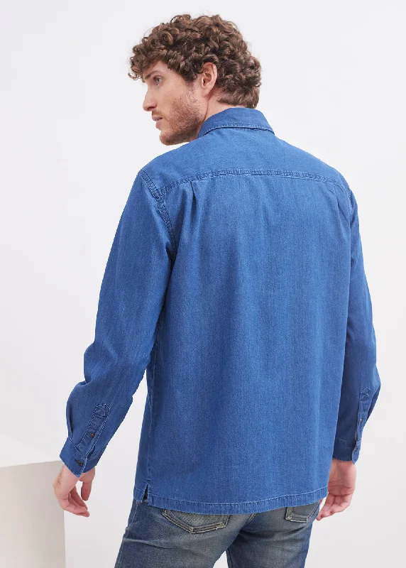 New Lambert shirt - regular fit, in cotton denim (DENIM)