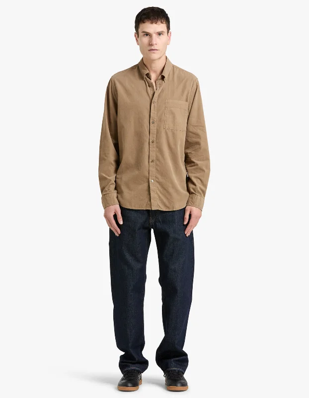 Arne Fine Cord Shirt 5082 - Shitake 024