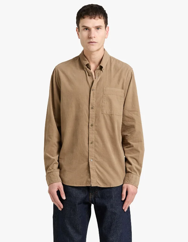 Arne Fine Cord Shirt 5082 - Shitake 024