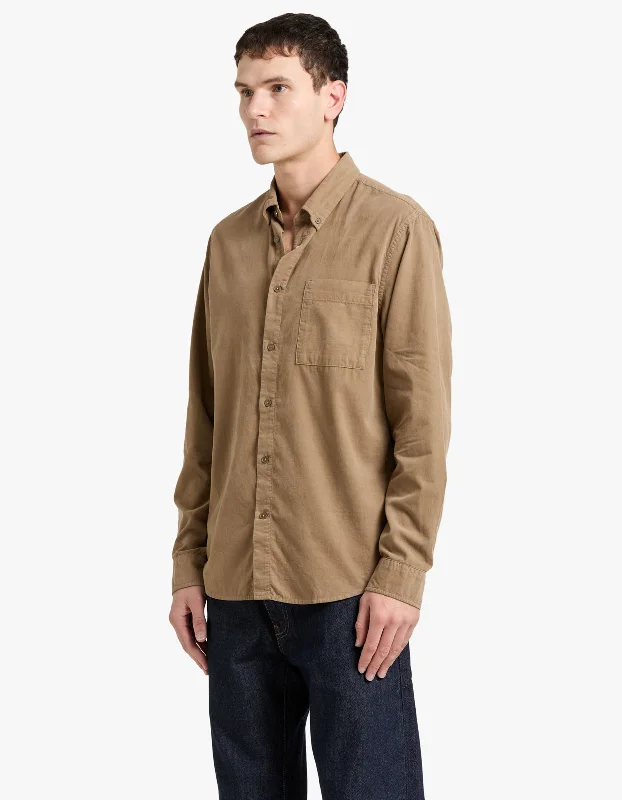 Arne Fine Cord Shirt 5082 - Shitake 024