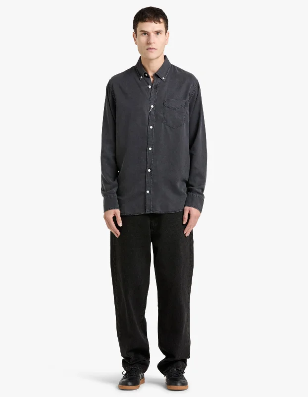 Levon Washed Tencel Shirt 5767 - Black 999