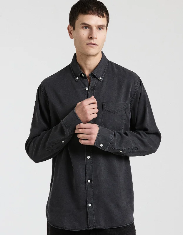 Levon Washed Tencel Shirt 5767 - Black 999