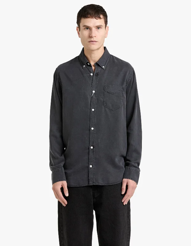 Levon Washed Tencel Shirt 5767 - Black 999