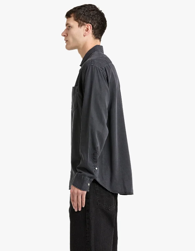 Levon Washed Tencel Shirt 5767 - Black 999