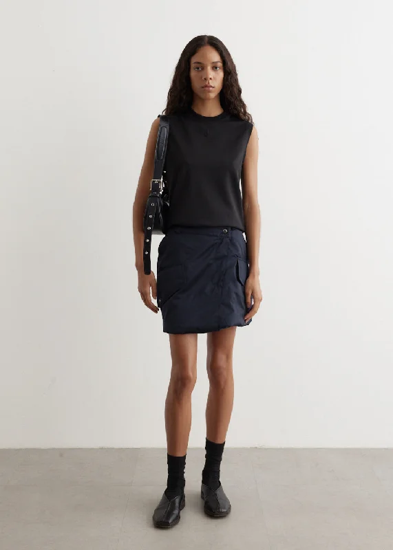 Padded Cargo Mini Skirt