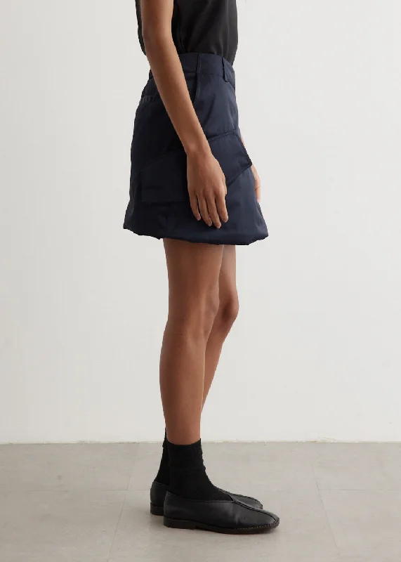 Padded Cargo Mini Skirt