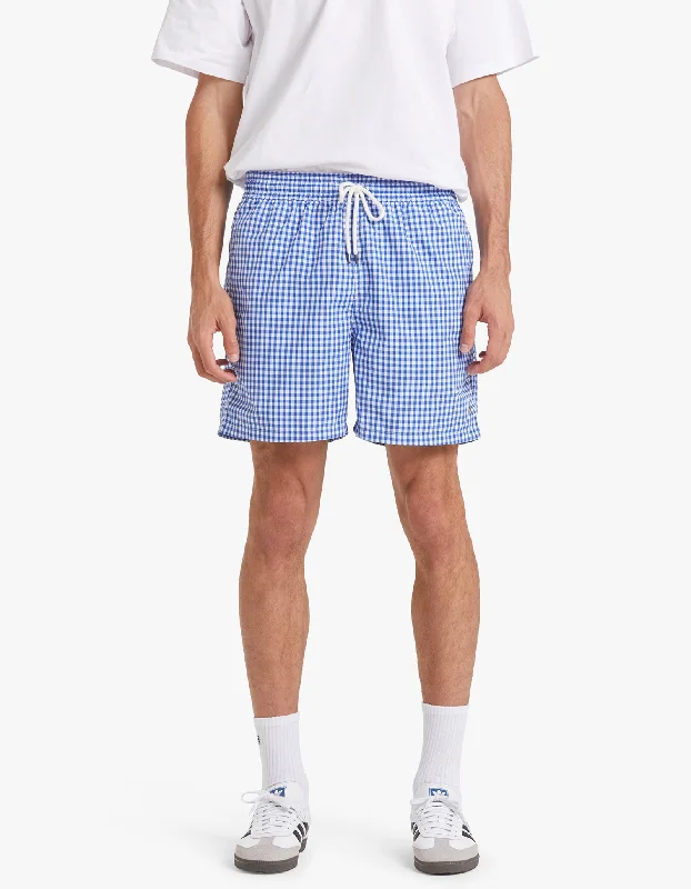 Traveler Swim Short - Cruise Royal Gingham