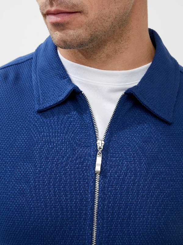 Popcorn Zip-Through Shirt